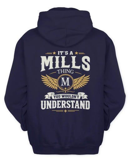 MILLS KT06-M008 It’s a [NAME] Thing – You Wouldn’t Understand | Personalized Vintage T-Shirt - Unisex Hoodie - Navy