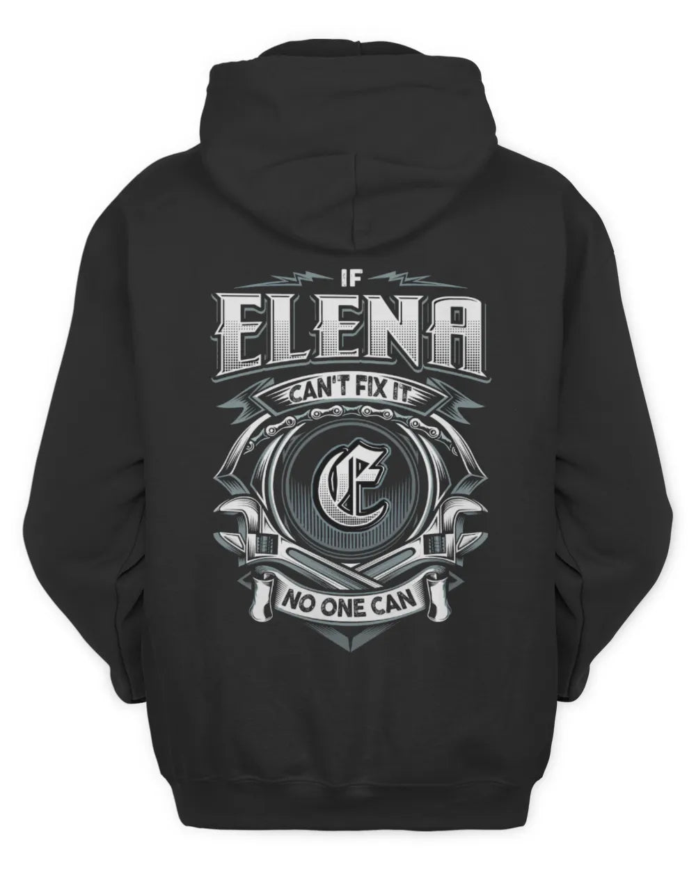 ELENA AP81-K4-626 - Personalized Ahmed Quote Apparel “If Ahmed Can't Fix It, No One Can” - Unisex Hoodie - Black
