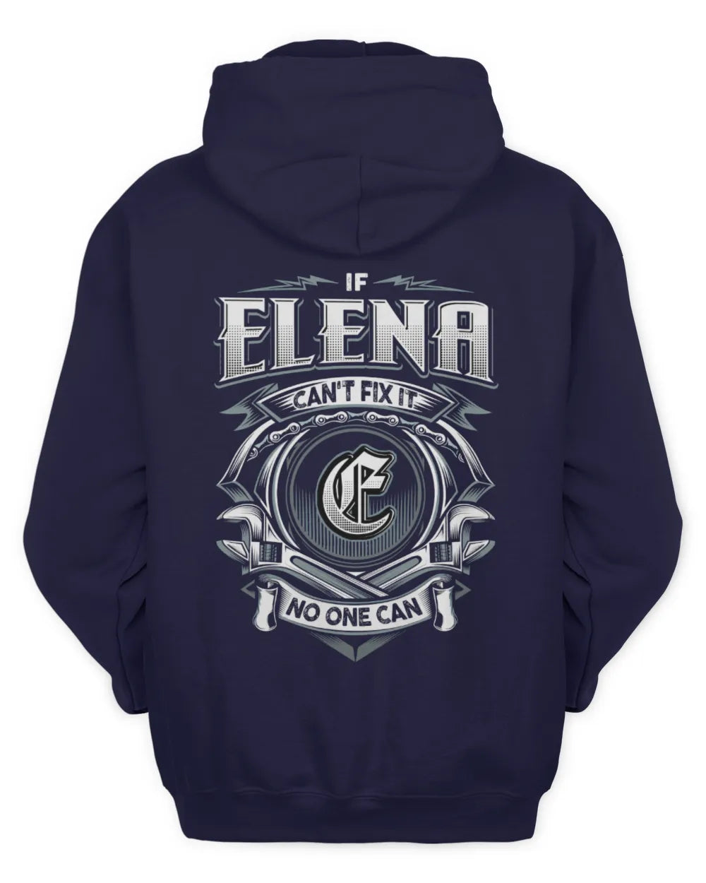 ELENA AP81-K4-626 - Personalized Ahmed Quote Apparel “If Ahmed Can't Fix It, No One Can” - Unisex Hoodie - Navy