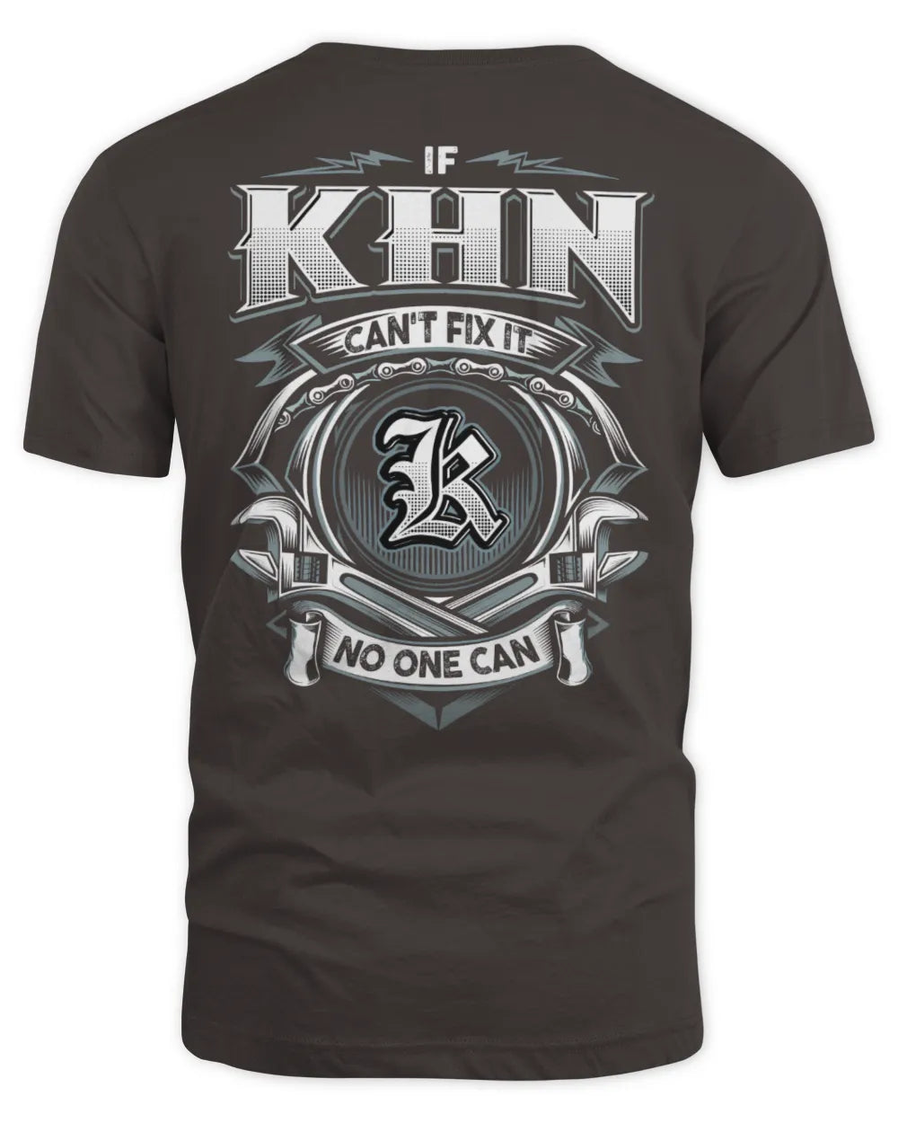 KHN AP81-K4-626 - Personalized Ahmed Quote Apparel “If Ahmed Can't Fix It, No One Can” - Unisex Standard T-Shirt - Dark Chocolate