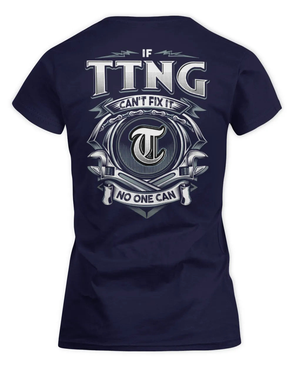 TTNG AP81-K4-626 - Personalized Ahmed Quote Apparel “If Ahmed Can't Fix It, No One Can” - Women's Standard T-Shirt - Navy