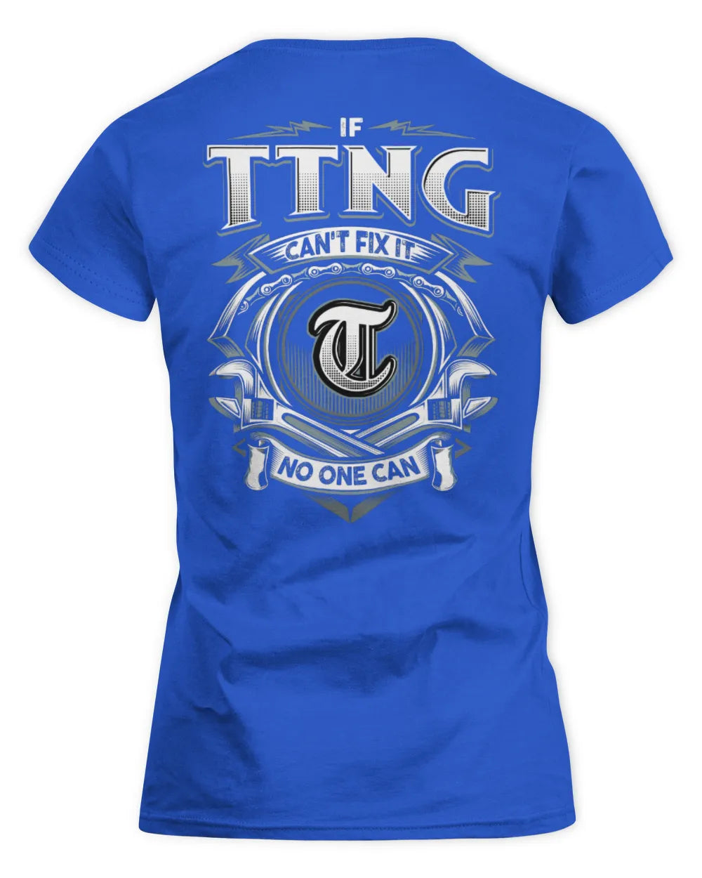 TTNG AP81-K4-626 - Personalized Ahmed Quote Apparel “If Ahmed Can't Fix It, No One Can” - Women's Standard T-Shirt - Royal