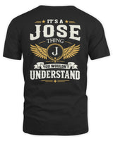 JOSE KT06-M008 It’s a [NAME] Thing – You Wouldn’t Understand | Personalized Vintage T-Shirt - Unisex Standard T-Shirt - Black