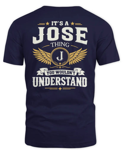 JOSE KT06-M008 It’s a [NAME] Thing – You Wouldn’t Understand | Personalized Vintage T-Shirt - Unisex Standard T-Shirt - Navy