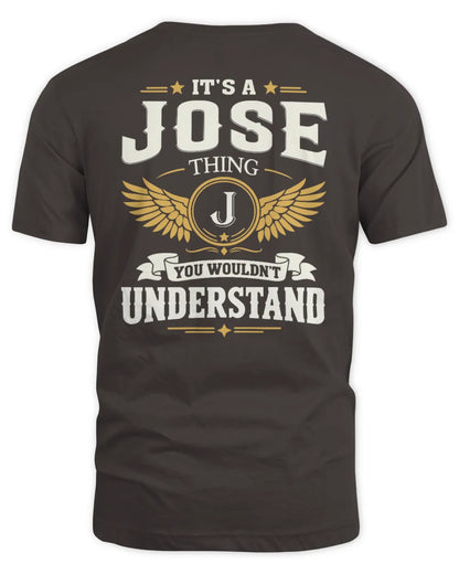 JOSE KT06-M008 It’s a [NAME] Thing – You Wouldn’t Understand | Personalized Vintage T-Shirt - Unisex Standard T-Shirt - Dark Chocolate