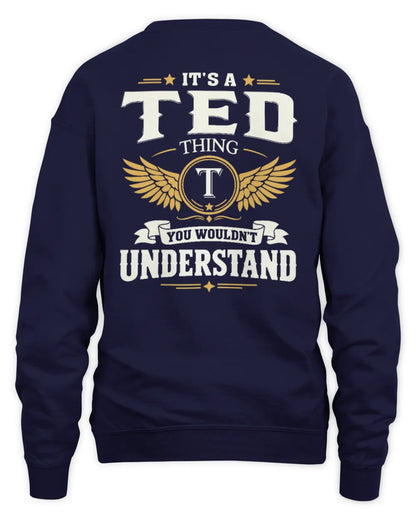 TED KT06-M008 It’s a [NAME] Thing – You Wouldn’t Understand | Personalized Vintage T-Shirt - Unisex Sweatshirt - Navy