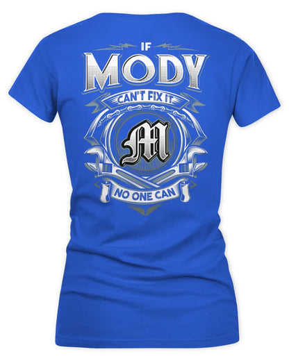 MODY AP81-K4-626 - Personalized Ahmed Quote Apparel “If Ahmed Can't Fix It, No One Can” - Women's V-Neck T-Shirt - Royal