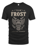 FROST TP06-K82 – Personalized Classic Style Apparel “Team NAME Lifetime Member” - Unisex Standard T-Shirt - Black