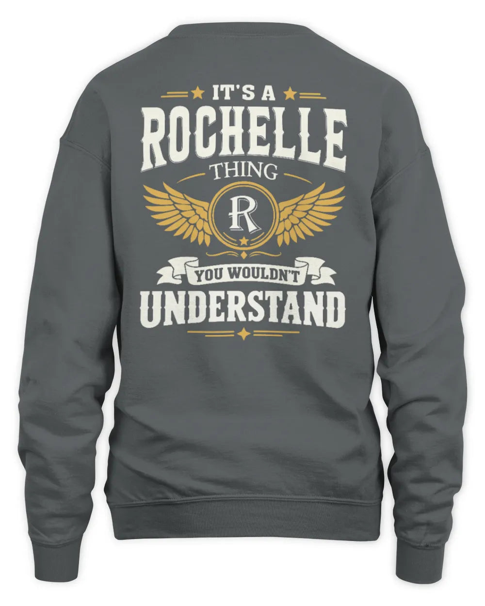 ROCHELLE KT06-M008 It’s a [NAME] Thing – You Wouldn’t Understand | Personalized Vintage T-Shirt - Unisex Sweatshirt - Charcoal