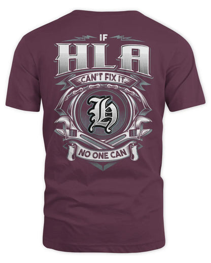 HLA AP81-K4-626 - Personalized Ahmed Quote Apparel “If Ahmed Can't Fix It, No One Can” - Unisex Standard T-Shirt - Maroon