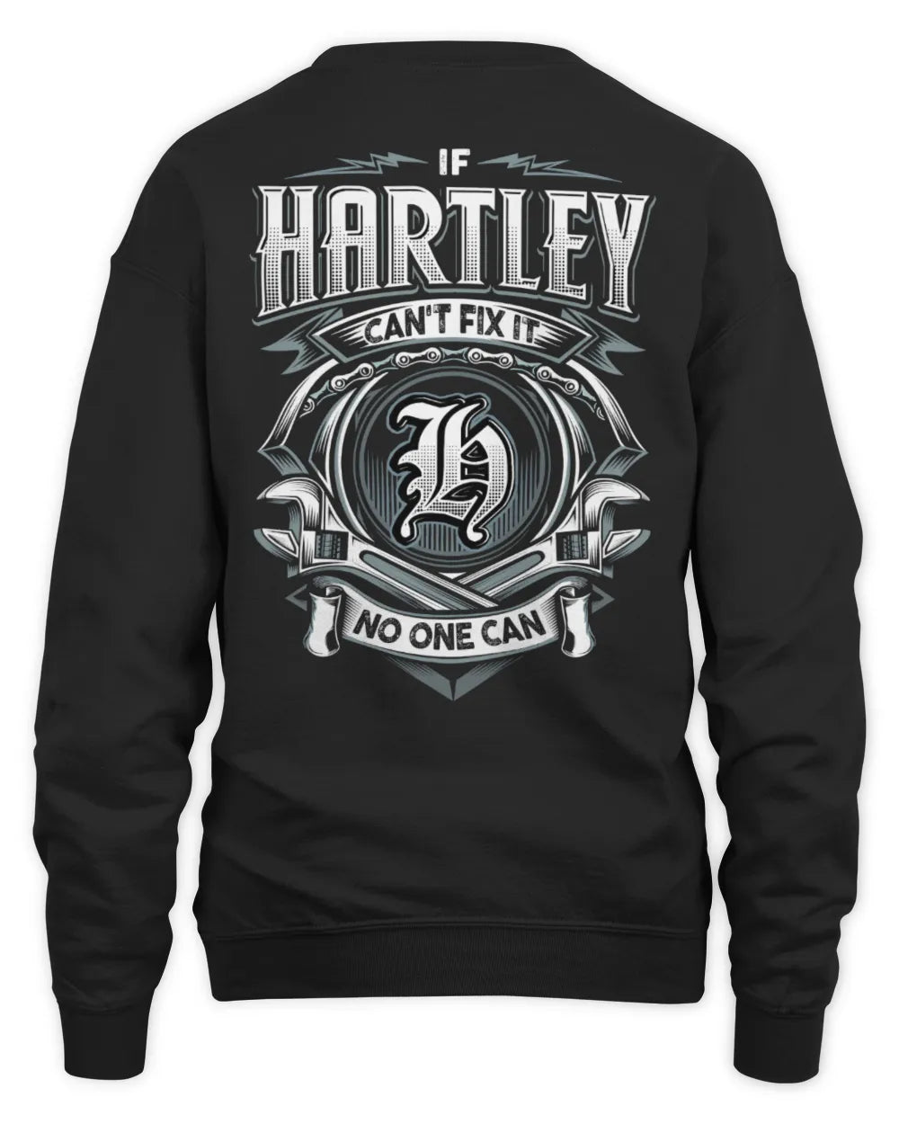 HARTLEY AP81-K4-626 - Personalized Ahmed Quote Apparel “If Ahmed Can't Fix It, No One Can” - Unisex Sweatshirt - Black