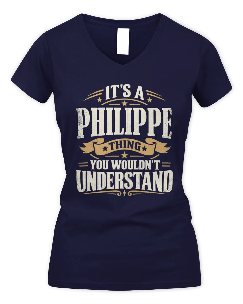PHILIPPE P08 TH51 - Personalized “It’s a/an [NAME] Thing – You Wouldn’t Understand” Shirt - Women's V-Neck T-Shirt - Navy