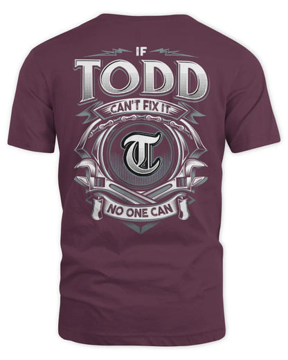 TODD AP81-K4-626 - Personalized Ahmed Quote Apparel “If Ahmed Can't Fix It, No One Can” - Unisex Standard T-Shirt - Maroon