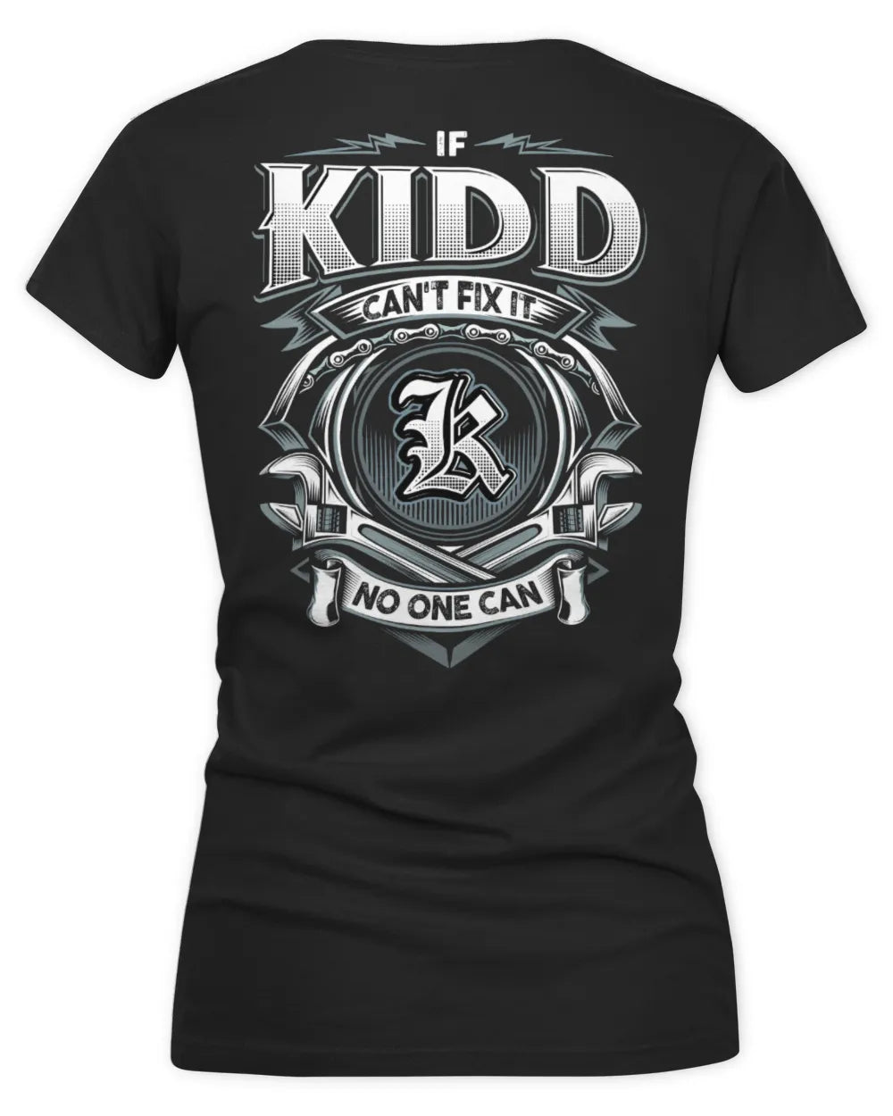 KIDD AP81-K4-626 - Personalized Ahmed Quote Apparel “If Ahmed Can't Fix It, No One Can” - Women's V-Neck T-Shirt - Black