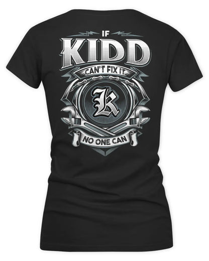 KIDD AP81-K4-626 - Personalized Ahmed Quote Apparel “If Ahmed Can't Fix It, No One Can” - Women's V-Neck T-Shirt - Black