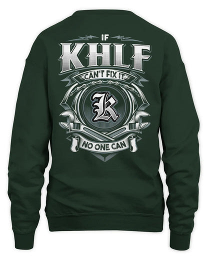 KHLF AP81-K4-626 - Personalized Ahmed Quote Apparel “If Ahmed Can't Fix It, No One Can” - Unisex Sweatshirt - Forest Green