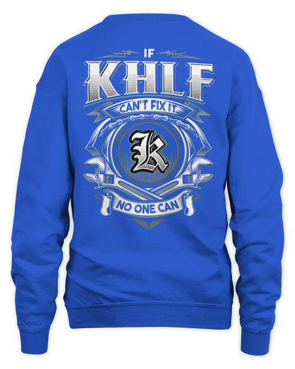 KHLF AP81-K4-626 - Personalized Ahmed Quote Apparel “If Ahmed Can't Fix It, No One Can” - Unisex Sweatshirt - Royal