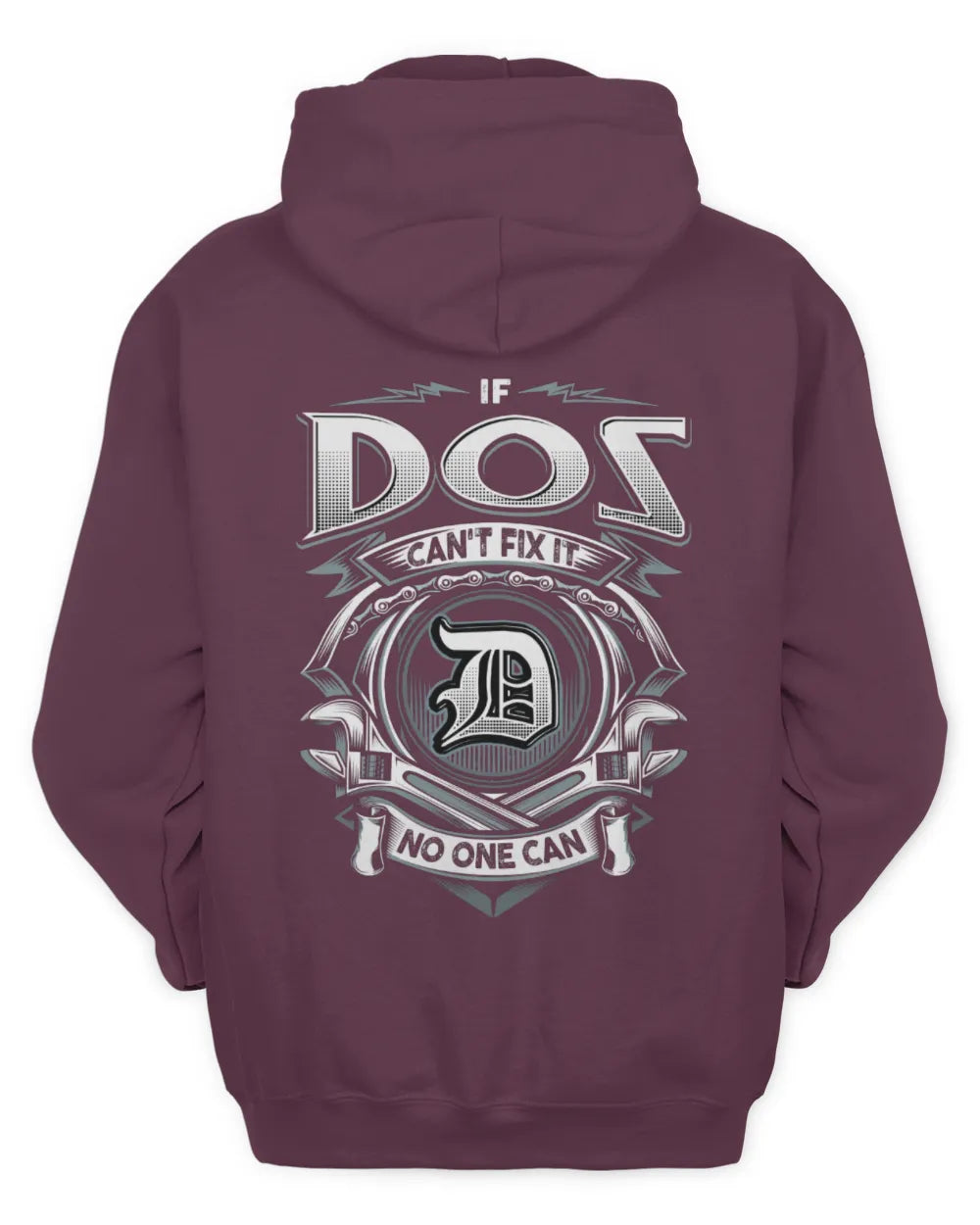 DOS AP81-K4-626 - Personalized Ahmed Quote Apparel “If Ahmed Can't Fix It, No One Can” - Unisex Hoodie - Maroon