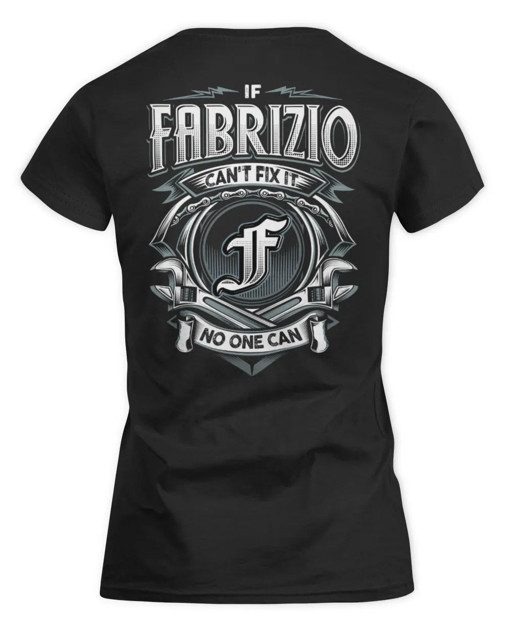 FABRIZIO AP81-K4-626 - Personalized Ahmed Quote Apparel “If Ahmed Can't Fix It, No One Can” - Women's Standard T-Shirt - Black