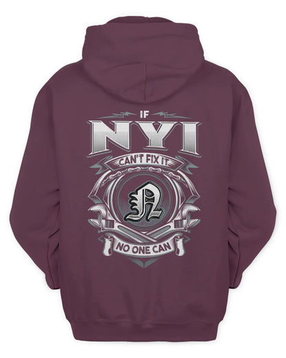 NYI AP81-K4-626 - Personalized Ahmed Quote Apparel “If Ahmed Can't Fix It, No One Can” - Unisex Hoodie - Maroon