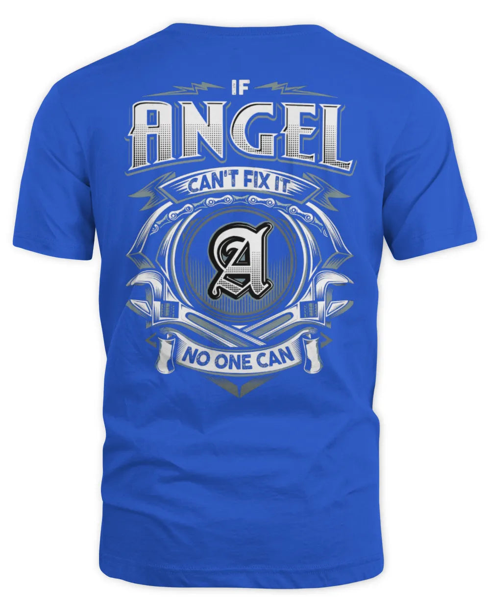 ANGEL AP81-K4-626 - Personalized Ahmed Quote Apparel “If Ahmed Can't Fix It, No One Can” - Unisex Standard T-Shirt - Royal