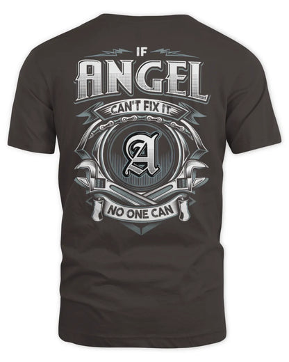 ANGEL AP81-K4-626 - Personalized Ahmed Quote Apparel “If Ahmed Can't Fix It, No One Can” - Unisex Standard T-Shirt - Dark Chocolate