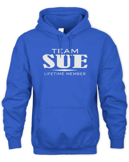SUE BL62-K4-128 - Personalized “Team NAME Lifetime Member” - Unisex Hoodie - Royal