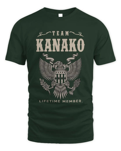 KANAKO TP06-K82 – Personalized Classic Style Apparel “Team NAME Lifetime Member” - Unisex Standard T-Shirt - Forest Green
