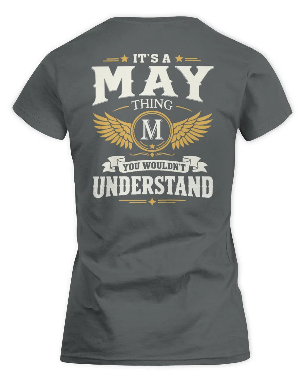 MAY KT06-M008 It’s a [NAME] Thing – You Wouldn’t Understand | Personalized Vintage T-Shirt - Women's Standard T-Shirt - Charcoal