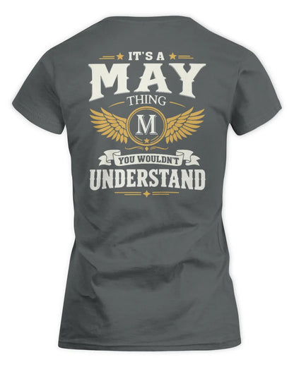 MAY KT06-M008 It’s a [NAME] Thing – You Wouldn’t Understand | Personalized Vintage T-Shirt - Women's Standard T-Shirt - Charcoal