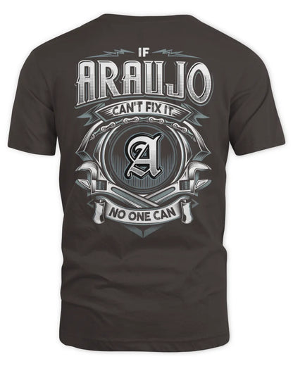 ARAUJO AP81-K4-626 - Personalized Ahmed Quote Apparel “If Ahmed Can't Fix It, No One Can” - Unisex Standard T-Shirt - Dark Chocolate