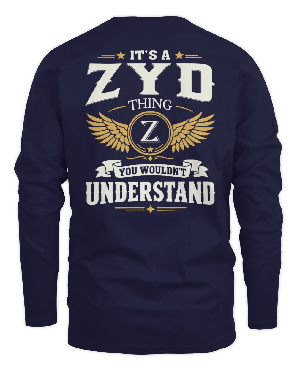 ZYD KT06-M008 It’s a [NAME] Thing – You Wouldn’t Understand | Personalized Vintage T-Shirt - Men's Long Sleeved T-Shirt - Navy