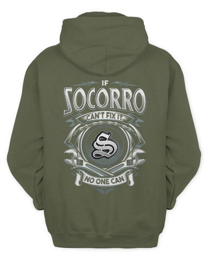 SOCORRO AP81-K4-626 - Personalized Ahmed Quote Apparel “If Ahmed Can't Fix It, No One Can” - Unisex Hoodie - Military Green
