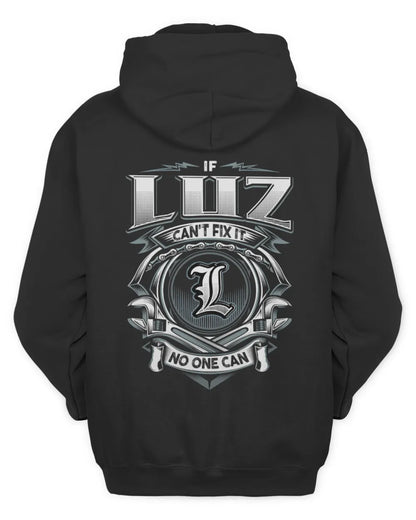 LUZ AP81-K4-626 - Personalized Ahmed Quote Apparel “If Ahmed Can't Fix It, No One Can” - Unisex Hoodie - Black