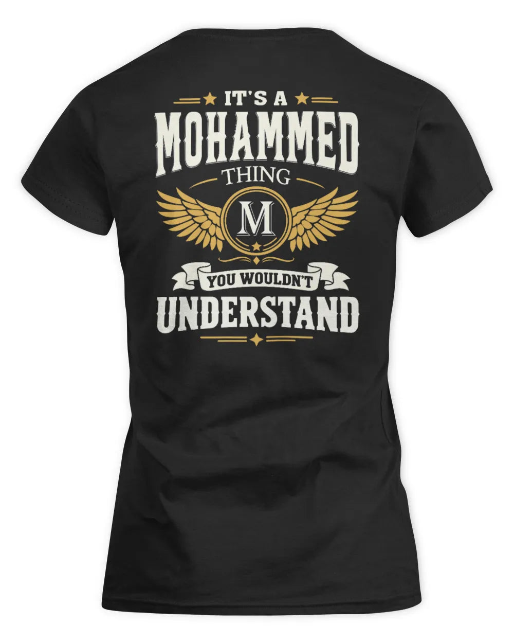 MOHAMMED KT06-M008 It’s a [NAME] Thing – You Wouldn’t Understand | Personalized Vintage T-Shirt - Women's Standard T-Shirt - Black