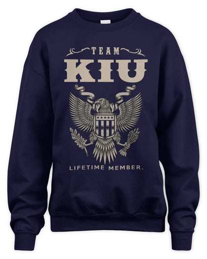 KIU TP06-K82 – Personalized Classic Style Apparel “Team NAME Lifetime Member” - Unisex Sweatshirt - Navy