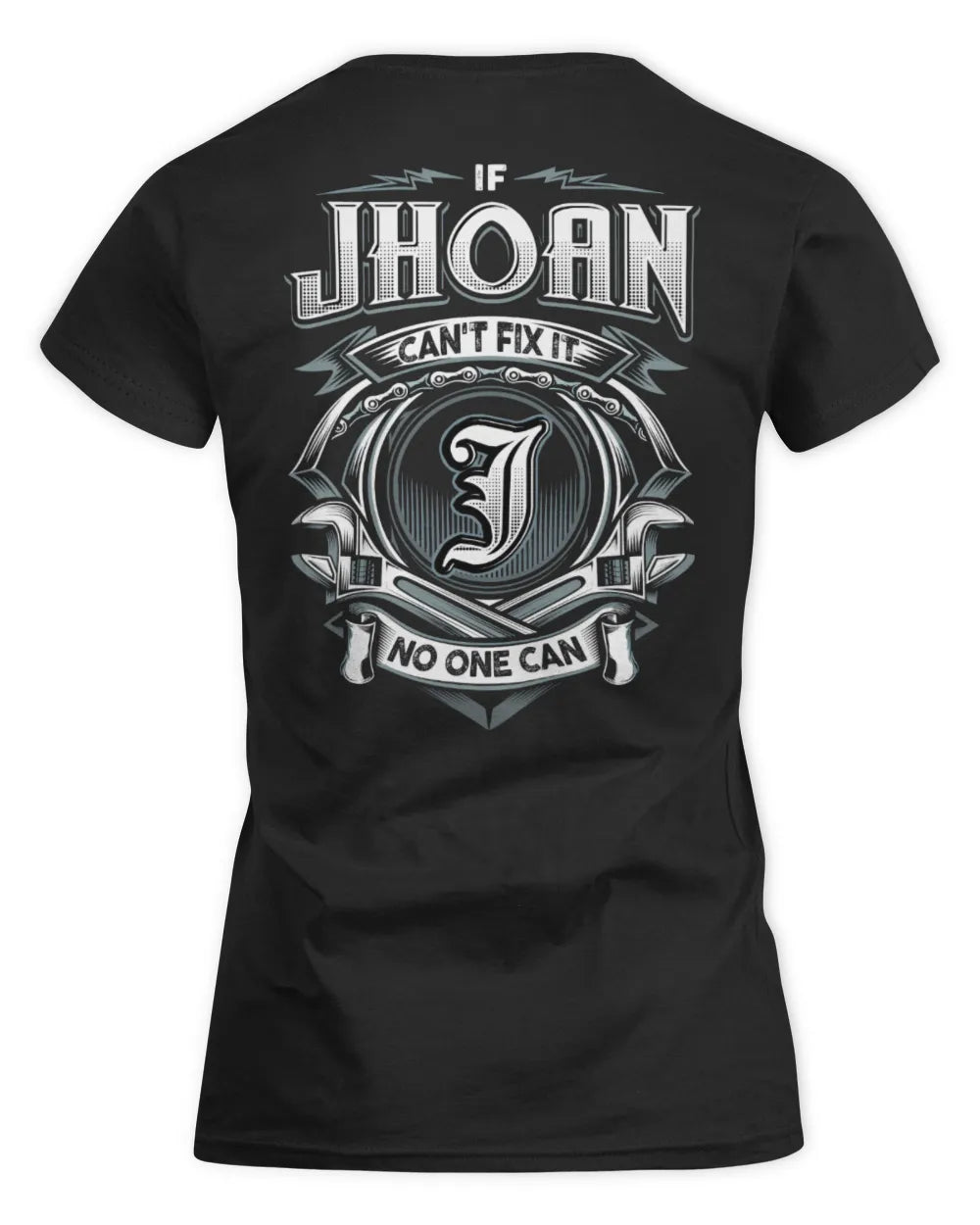 JHOAN AP81-K4-626 - Personalized Ahmed Quote Apparel “If Ahmed Can't Fix It, No One Can” - Women's Standard T-Shirt - Black