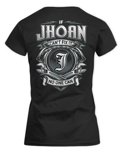 JHOAN AP81-K4-626 - Personalized Ahmed Quote Apparel “If Ahmed Can't Fix It, No One Can” - Women's Standard T-Shirt - Black