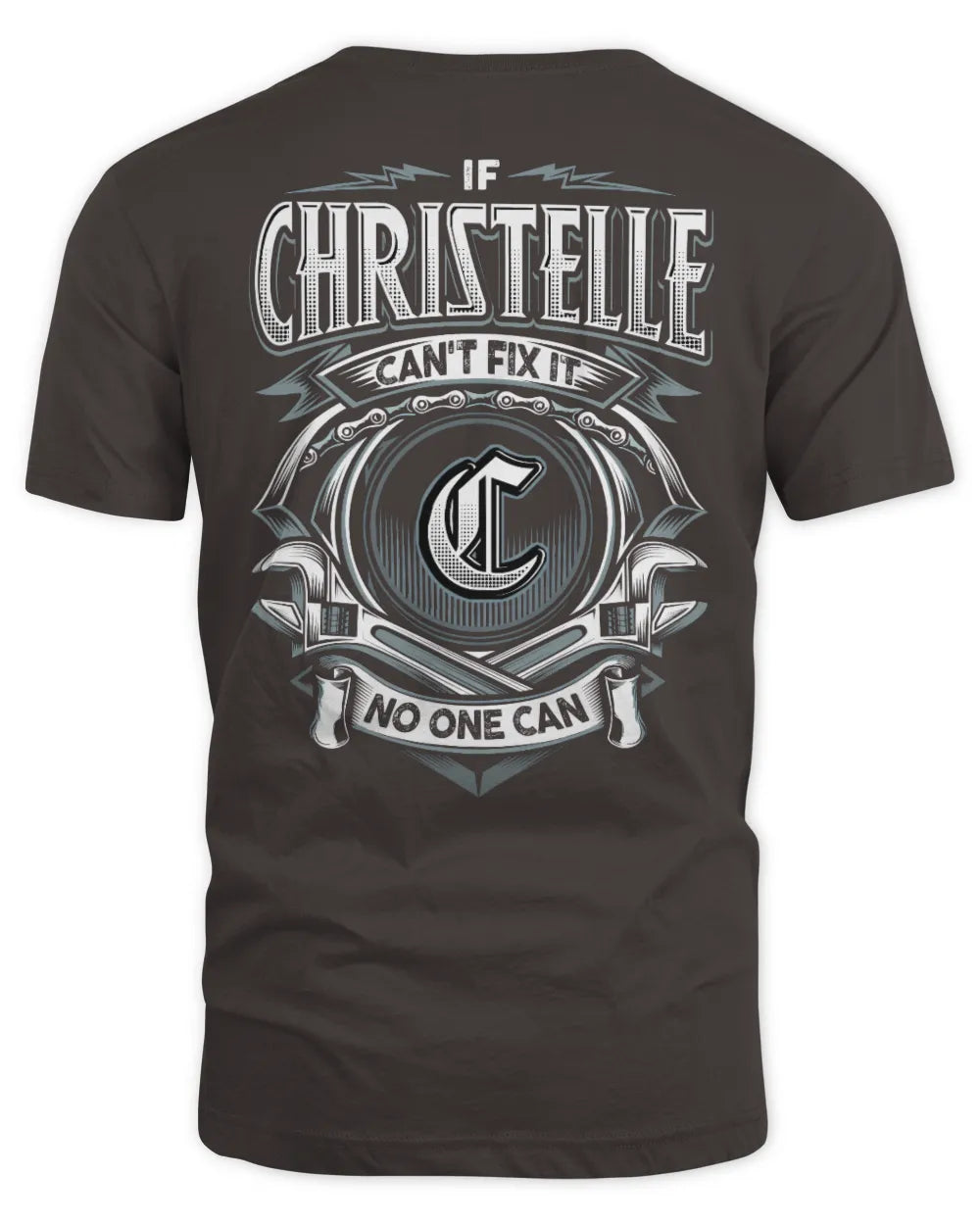 CHRISTELLE AP81-K4-626 - Personalized Ahmed Quote Apparel “If Ahmed Can't Fix It, No One Can” - Unisex Standard T-Shirt - Dark Chocolate