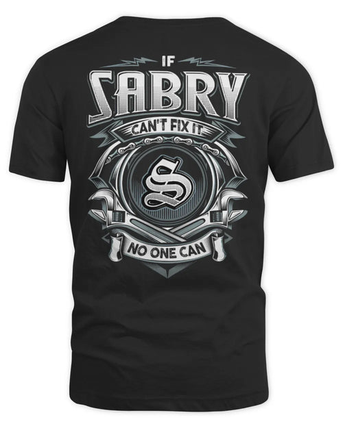 SABRY AP81-K4-626 - Personalized Ahmed Quote Apparel “If Ahmed Can't Fix It, No One Can” - Unisex Standard T-Shirt - Black