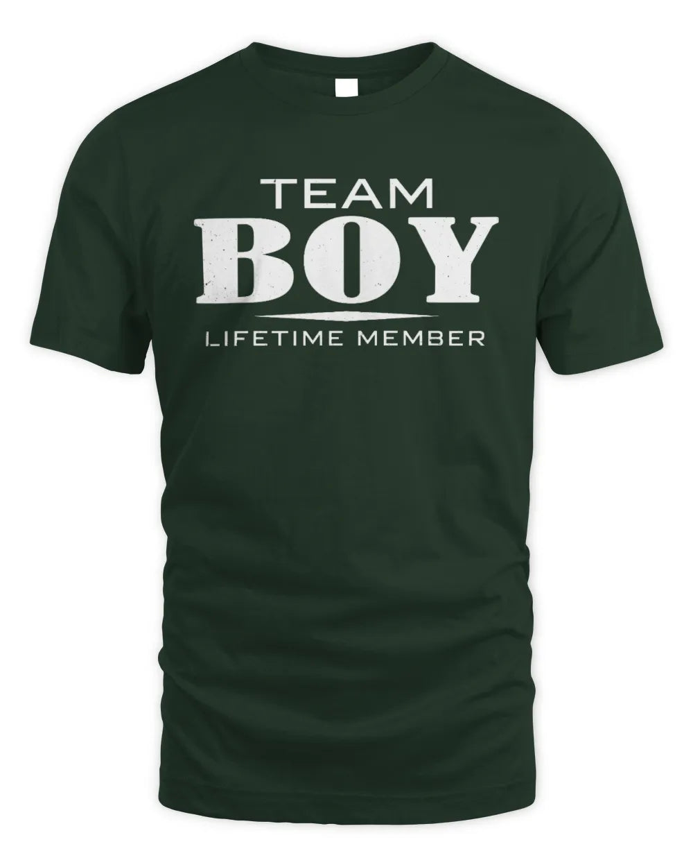 BOY BL62-K4-128 - Personalized “Team NAME Lifetime Member” - Unisex Standard T-Shirt - Forest Green