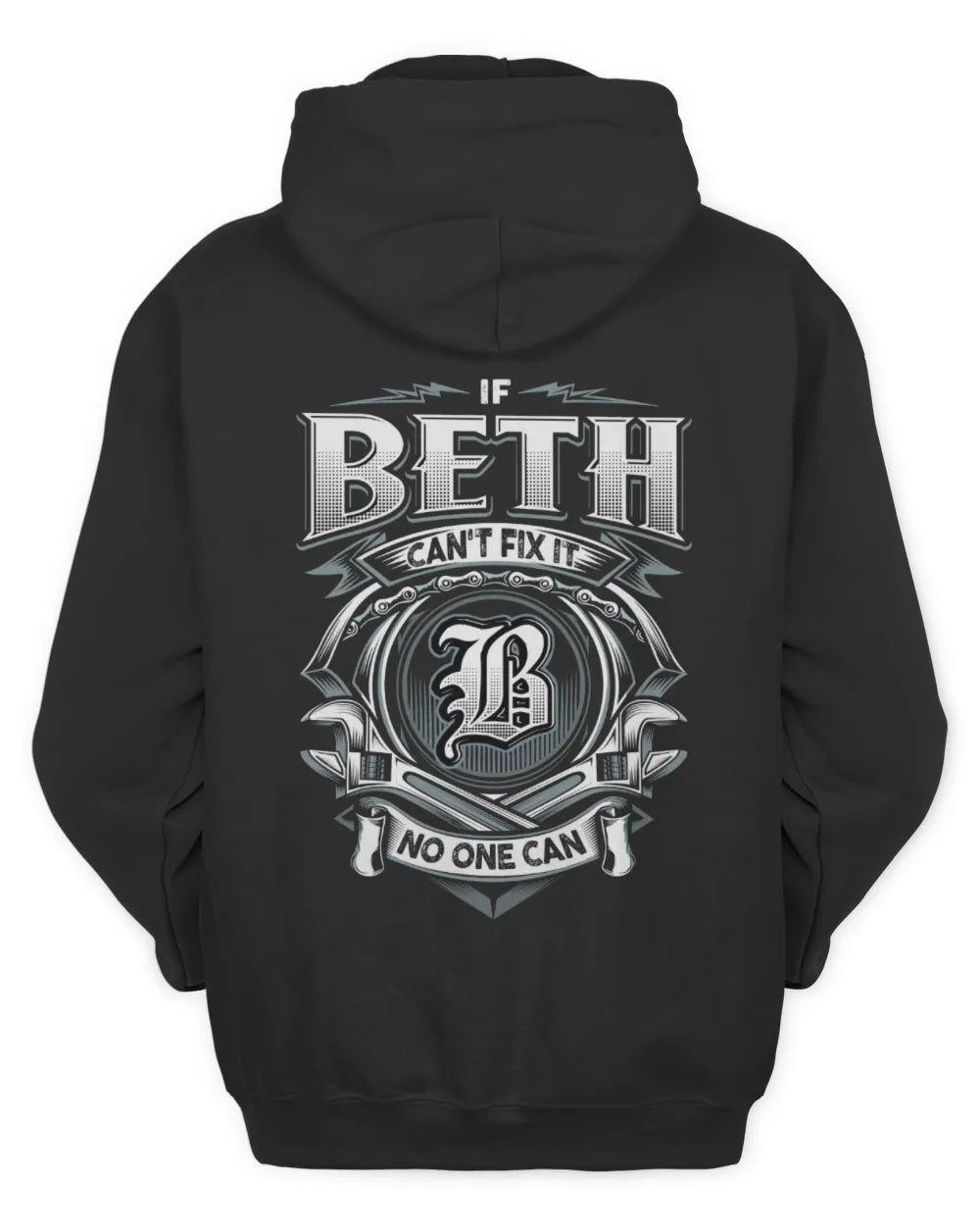 BETH AP81-K4-626 - Personalized Ahmed Quote Apparel “If Ahmed Can't Fix It, No One Can” - Unisex Hoodie - Black
