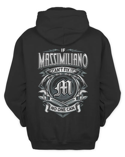MASSIMILIANO AP81-K4-626 - Personalized Ahmed Quote Apparel “If Ahmed Can't Fix It, No One Can” - Unisex Hoodie - Black