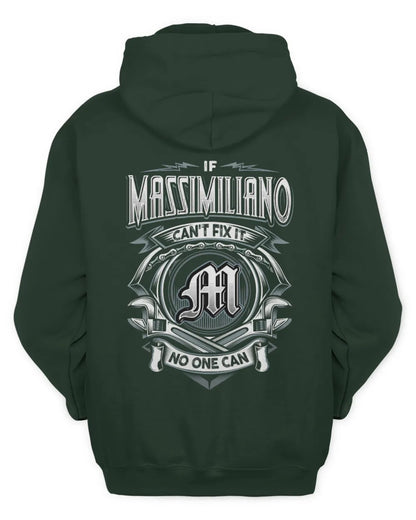 MASSIMILIANO AP81-K4-626 - Personalized Ahmed Quote Apparel “If Ahmed Can't Fix It, No One Can” - Unisex Hoodie - Forest Green