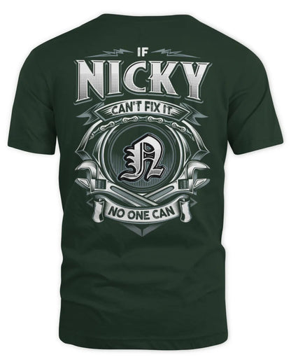 NICKY AP81-K4-626 - Personalized Ahmed Quote Apparel “If Ahmed Can't Fix It, No One Can” - Unisex Standard T-Shirt - Forest Green