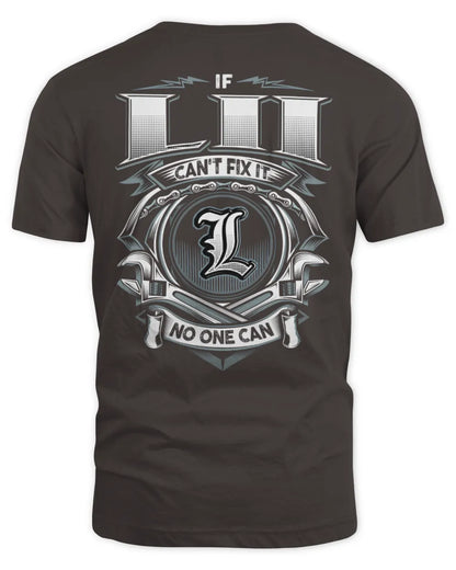 LII AP81-K4-626 - Personalized Ahmed Quote Apparel “If Ahmed Can't Fix It, No One Can” - Unisex Standard T-Shirt - Dark Chocolate