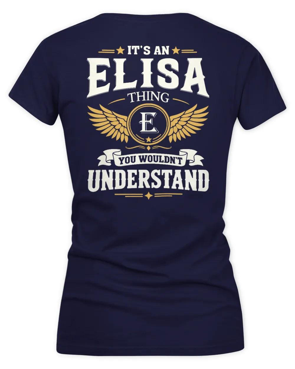 ELISA KT06-M008 It’s a [NAME] Thing – You Wouldn’t Understand | Personalized Vintage T-Shirt - Women's V-Neck T-Shirt - Navy