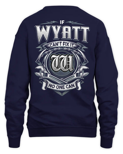 WYATT AP81-K4-626 - Personalized Ahmed Quote Apparel “If Ahmed Can't Fix It, No One Can” - Unisex Sweatshirt - Navy