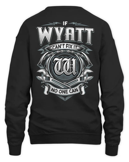 WYATT AP81-K4-626 - Personalized Ahmed Quote Apparel “If Ahmed Can't Fix It, No One Can” - Unisex Sweatshirt - Black