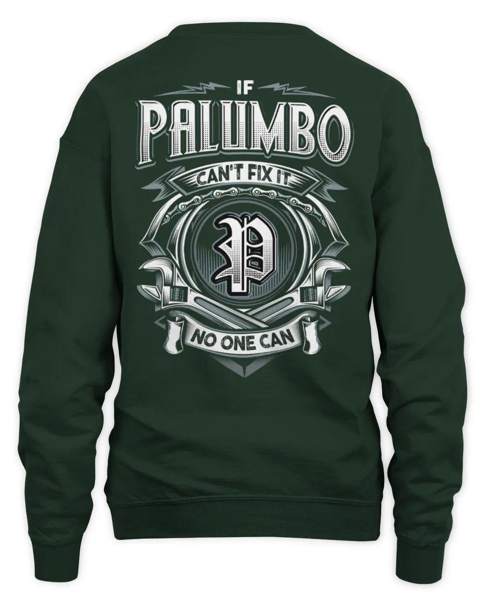 PALUMBO AP81-K4-626 - Personalized Ahmed Quote Apparel “If Ahmed Can't Fix It, No One Can” - Unisex Sweatshirt - Forest Green